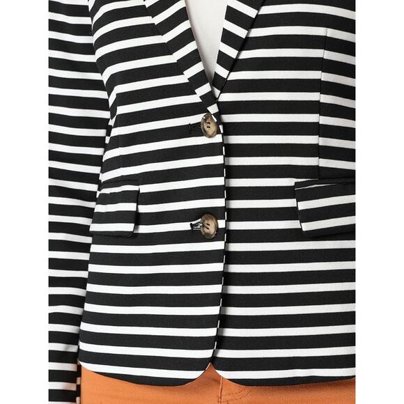 Allegra K Women's Notched Button Closure Blazer XSmall - Picture 4 of 6